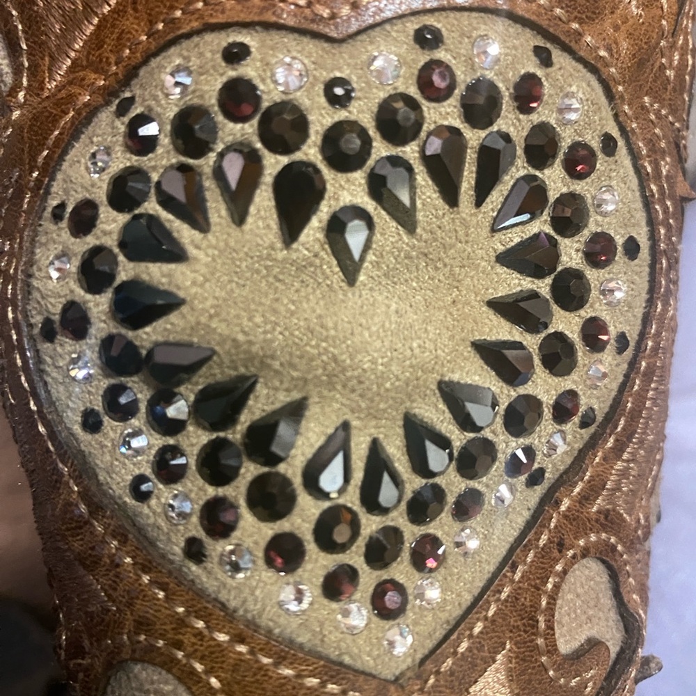 Corral vintage boots with heart bling - Picture 6 of 9